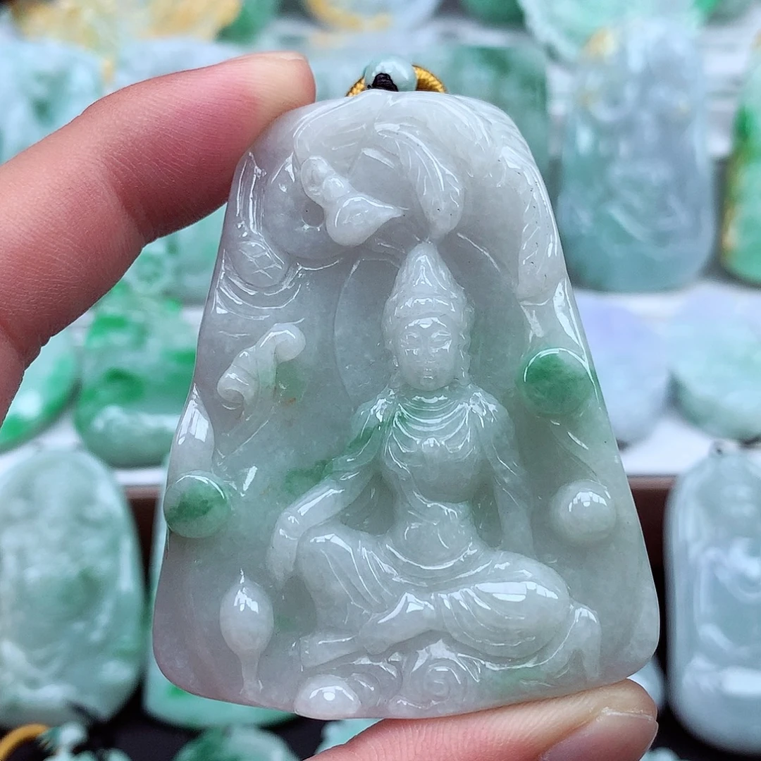 翡翠未镶嵌颈饰翡翠吊坠