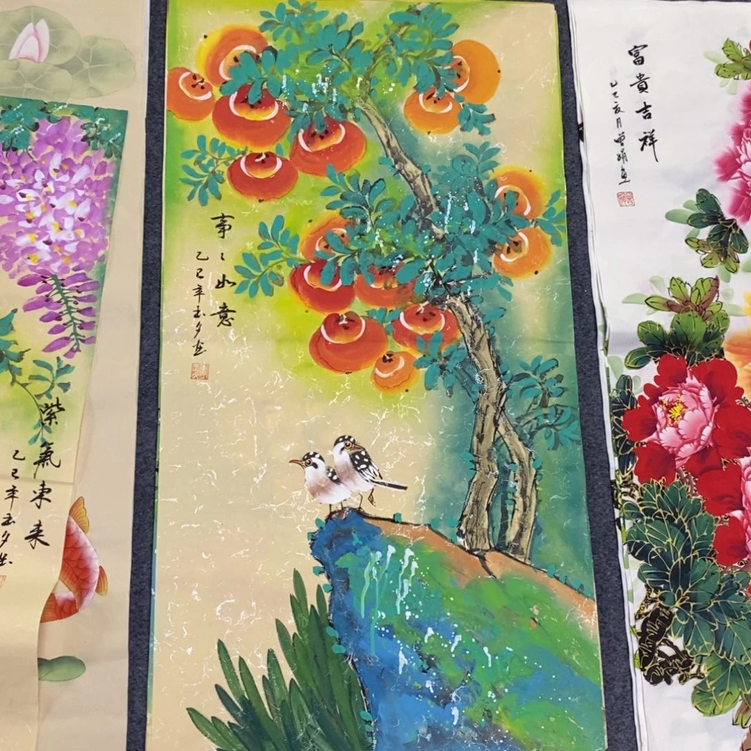 国画尺寸100✖️50精品三尺手绘画