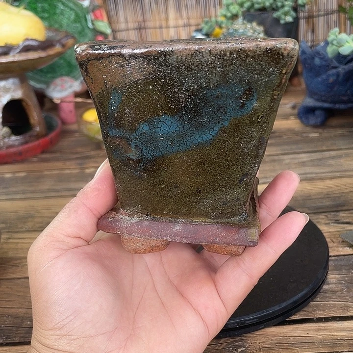 一***你手工粗陶透气花盆7
