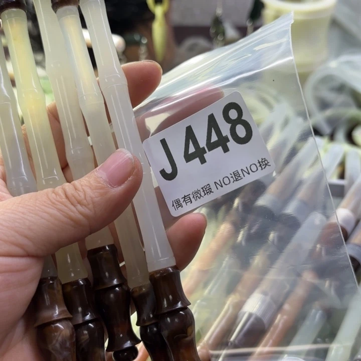 蛇纹石玉发饰合金予*初