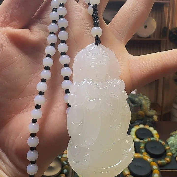 蛇纹石玉手串未镶嵌