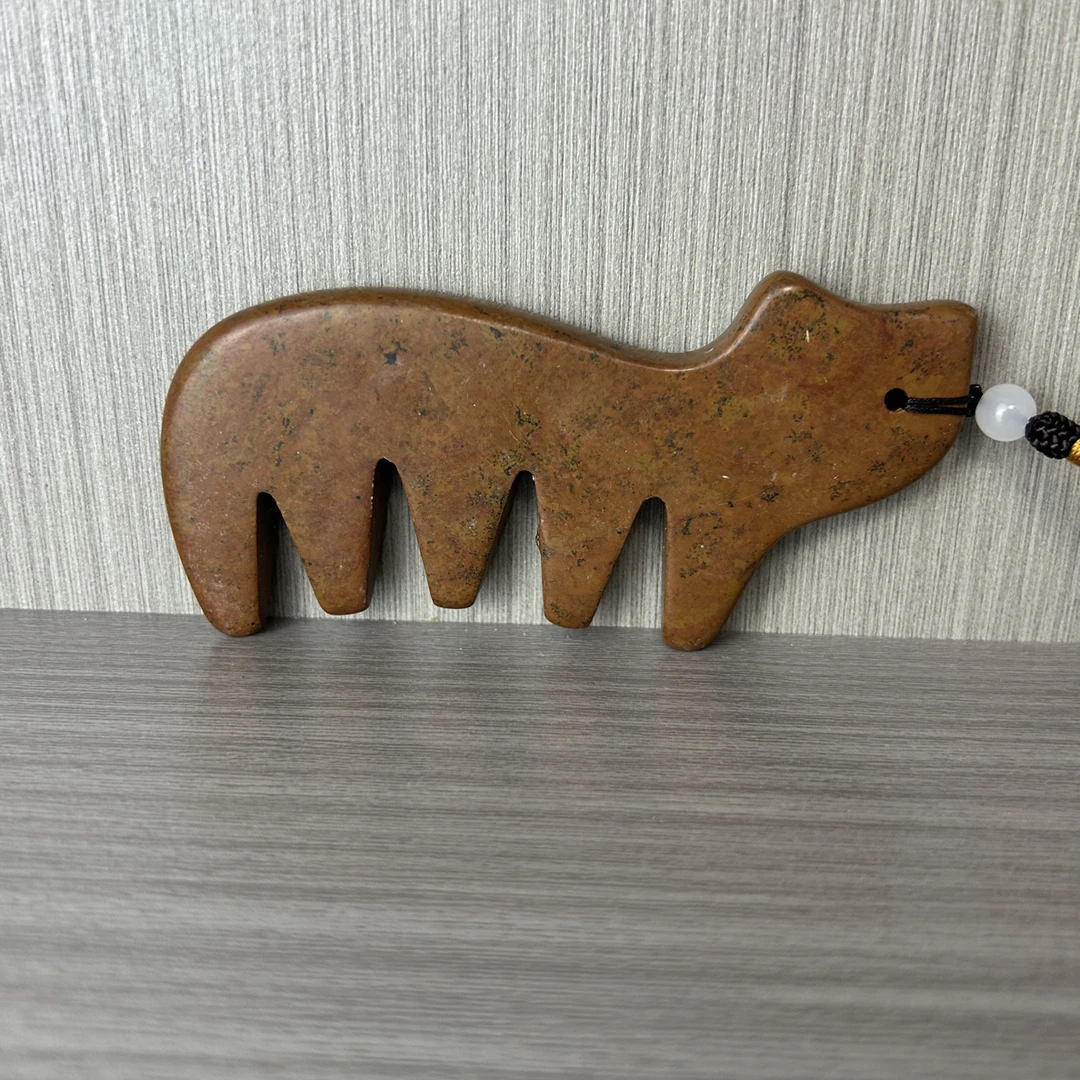 泗水砭石猫型梳子