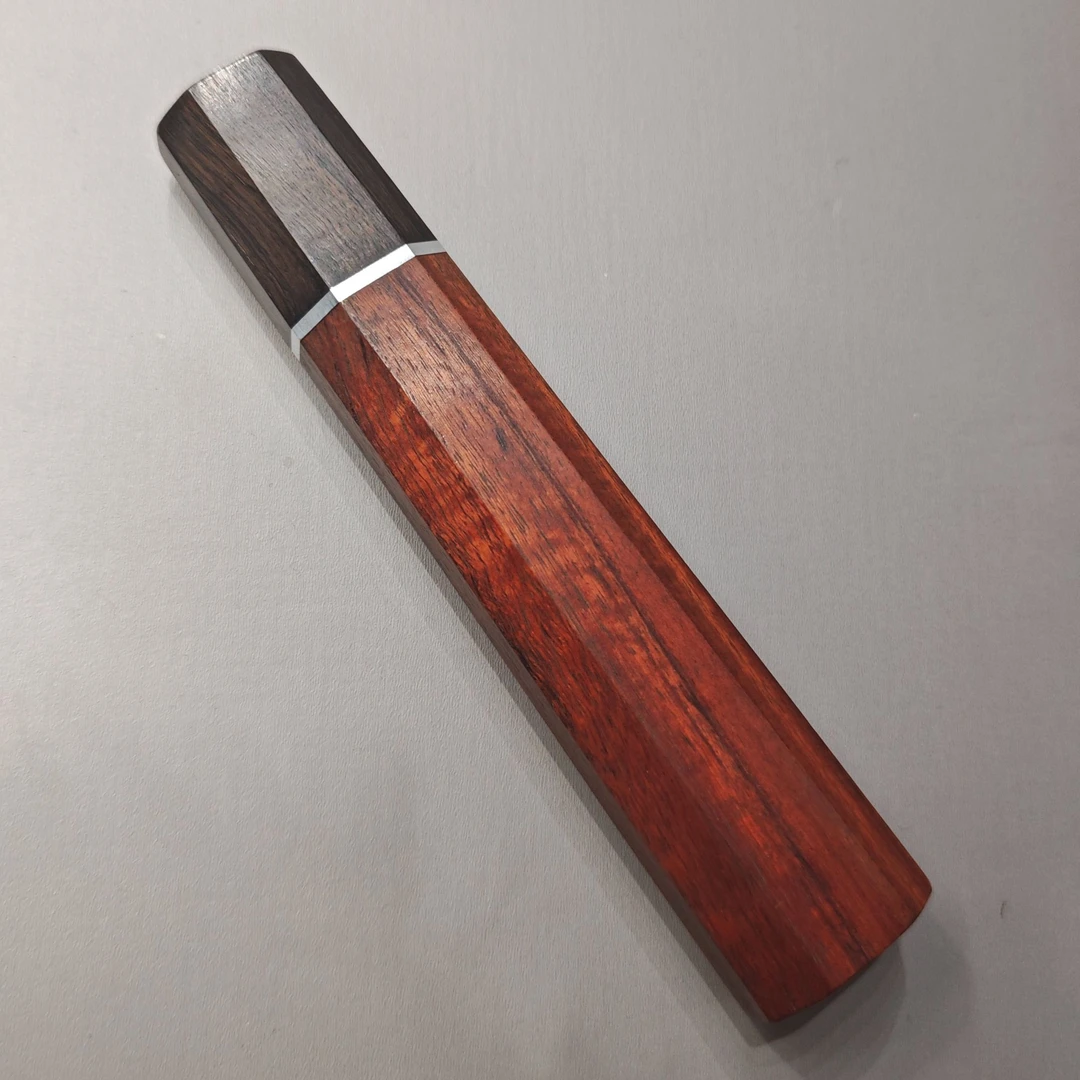 黑檀＋红檀14cm八角刀柄