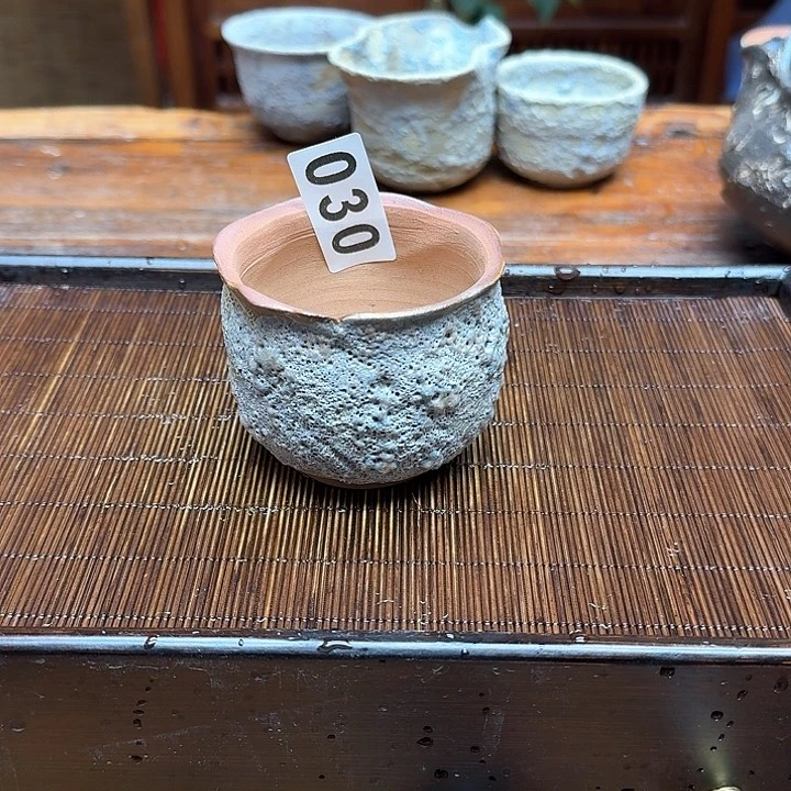 纯手工制作粗陶茶具