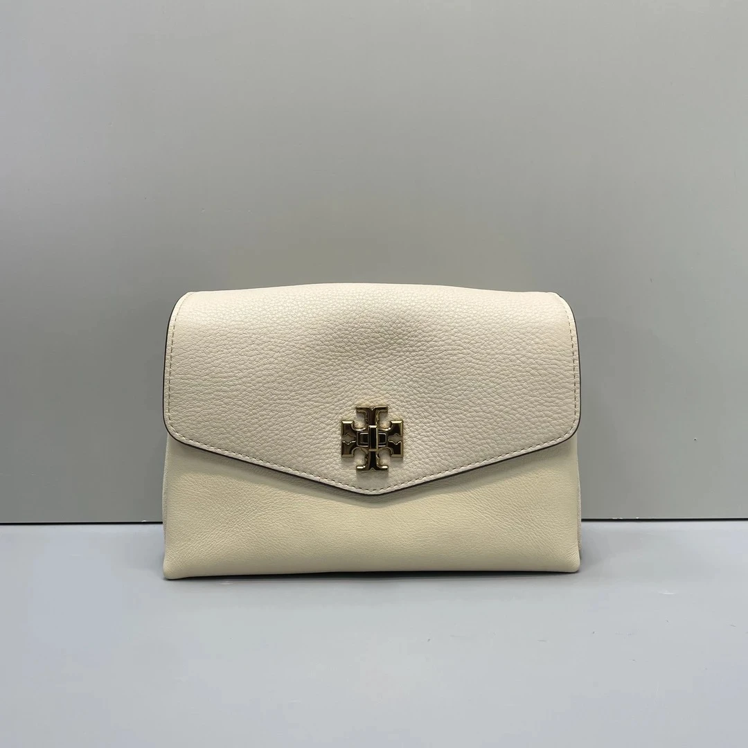 95新 TORY BURCH/汤丽柏琦 kira米色迷你链条包20*13*7cmD122009