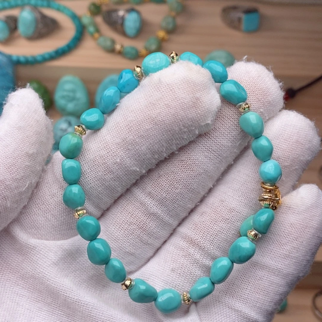 绿松石未镶嵌挂件