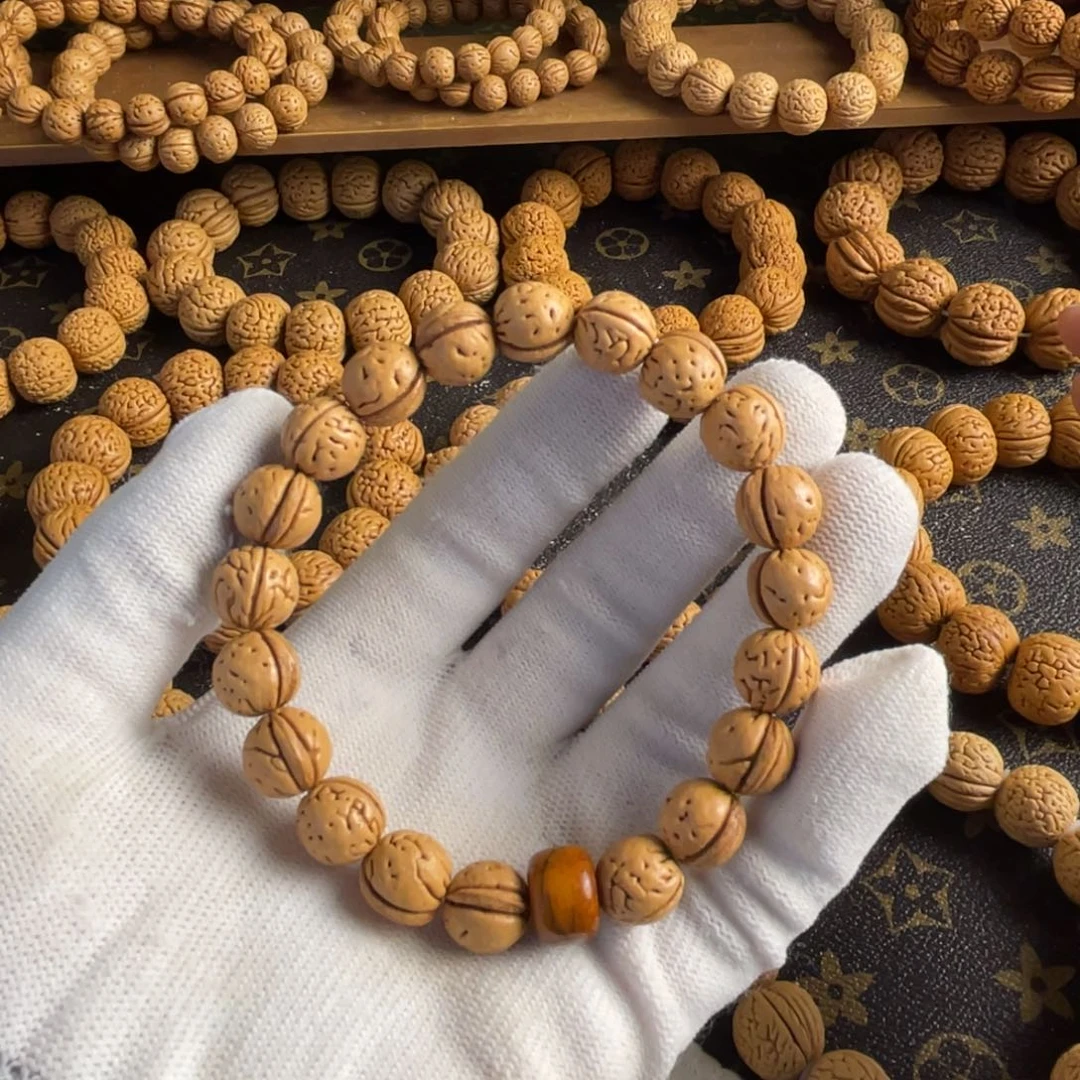 桃核手串野生一刀筋