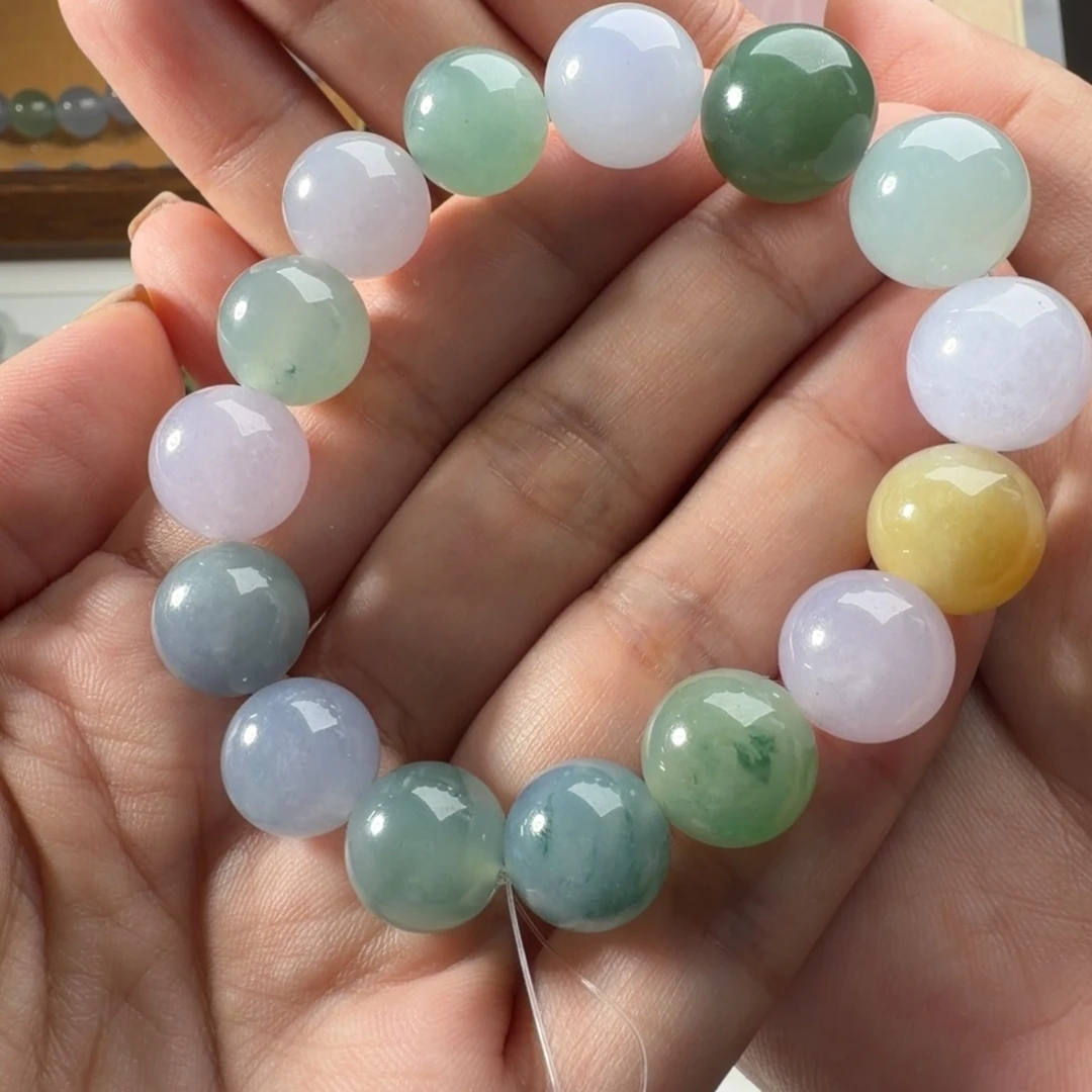 帕***尼翡翠未镶嵌手链翡翠手串