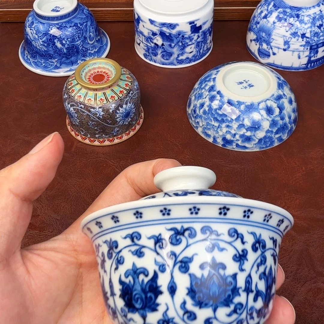 现代景德镇全手工全手绘茶具