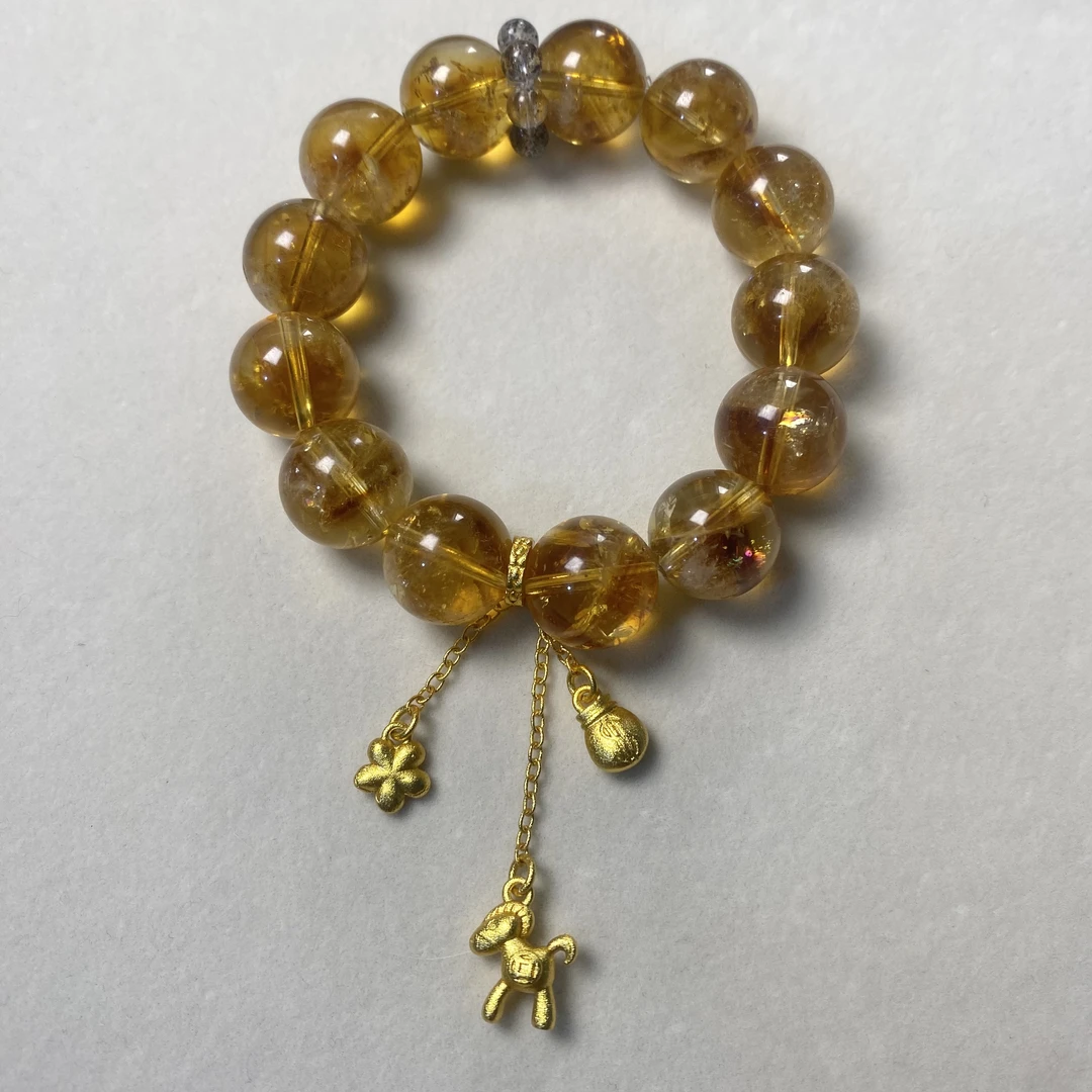 【巨无霸】女士黄塔晶手串