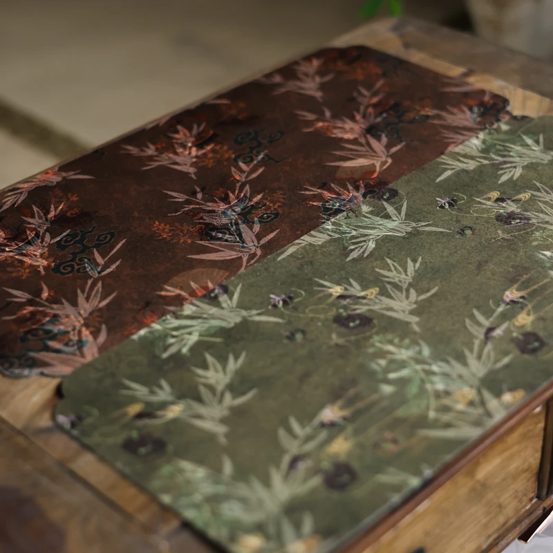 【小田甄陶】一隅茶歇方形茶席20cm×47cm(YS-05)（知度0005）