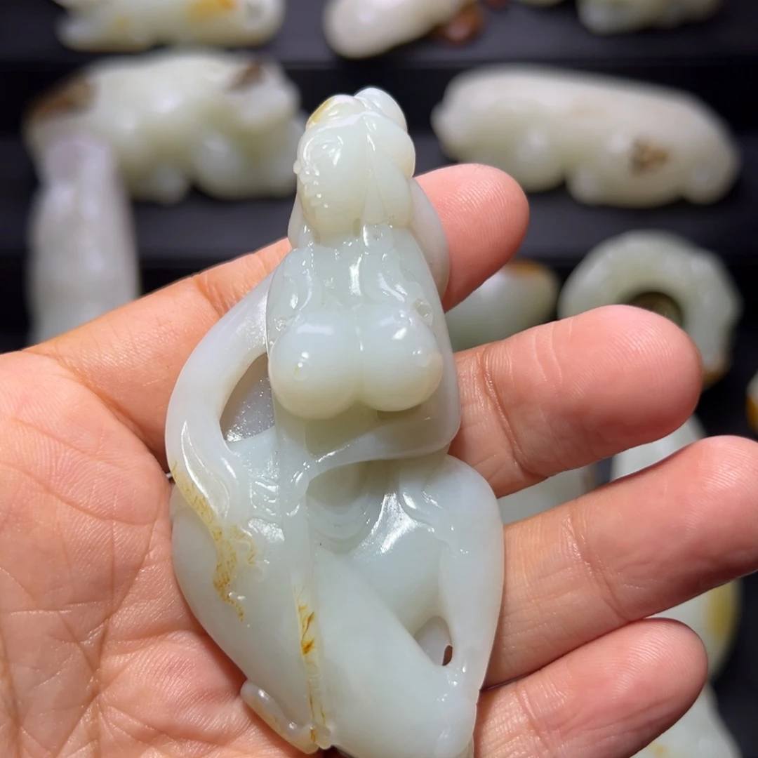 风***陌和田玉未镶嵌颈饰