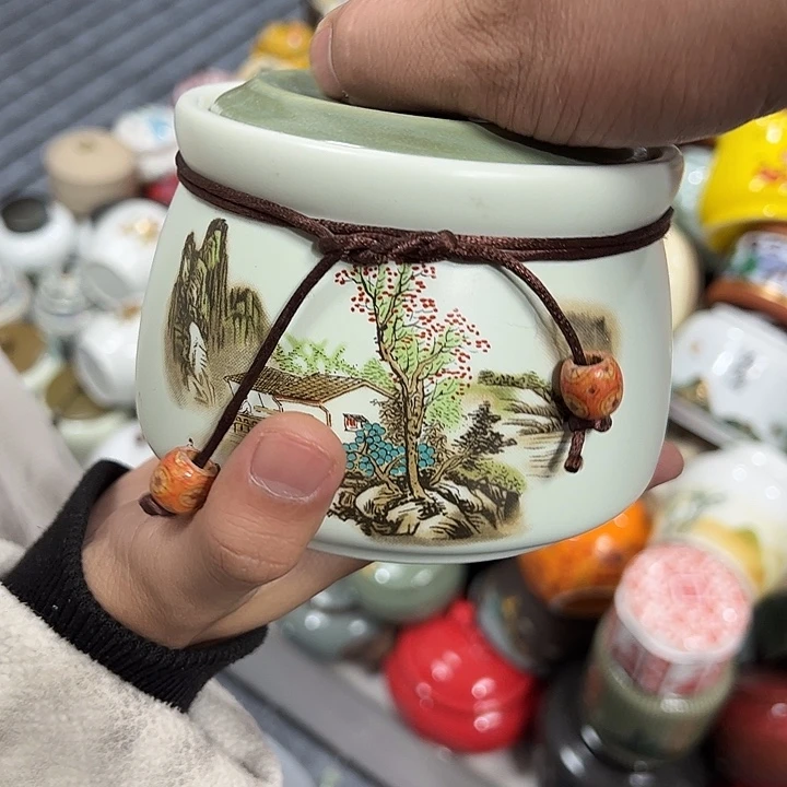 茶叶罐陶瓷家用储物罐瑕疵福利品介意勿拍