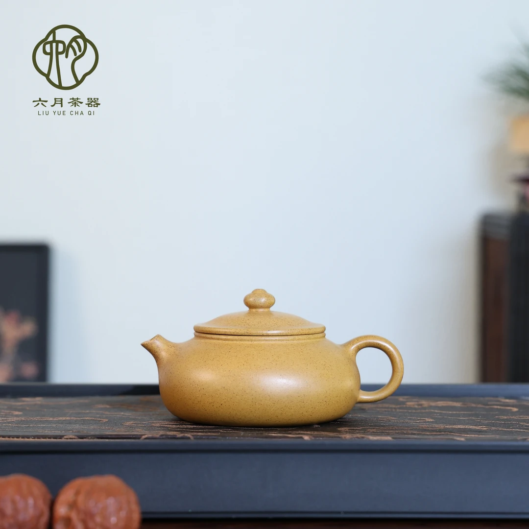 【六月·寒江】正宗原矿手工紫砂壶 古龙沉香 寒江壶 200cc 高档茶具