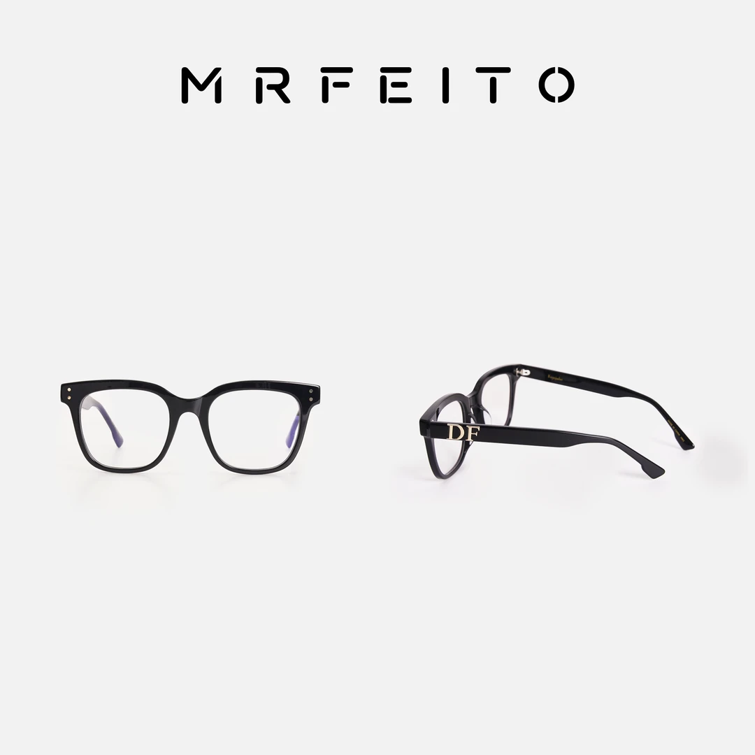 复古粗框文艺色黑框眼镜H26YJ23338