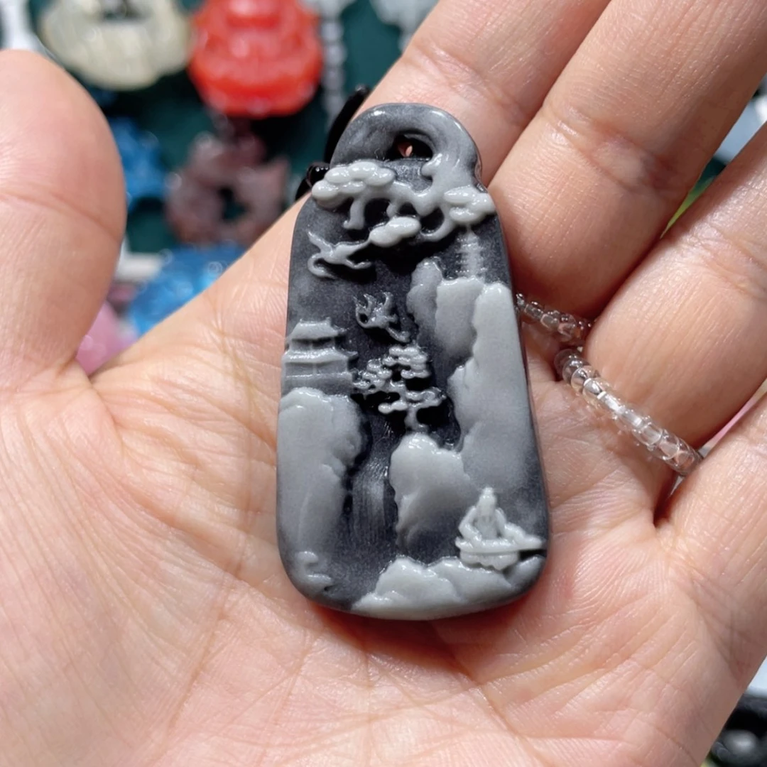 【闪购商品】未镶嵌岫玉颈饰19项链