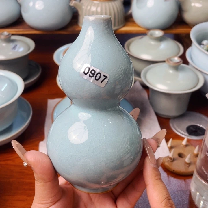 杯子天青釉葫芦0907