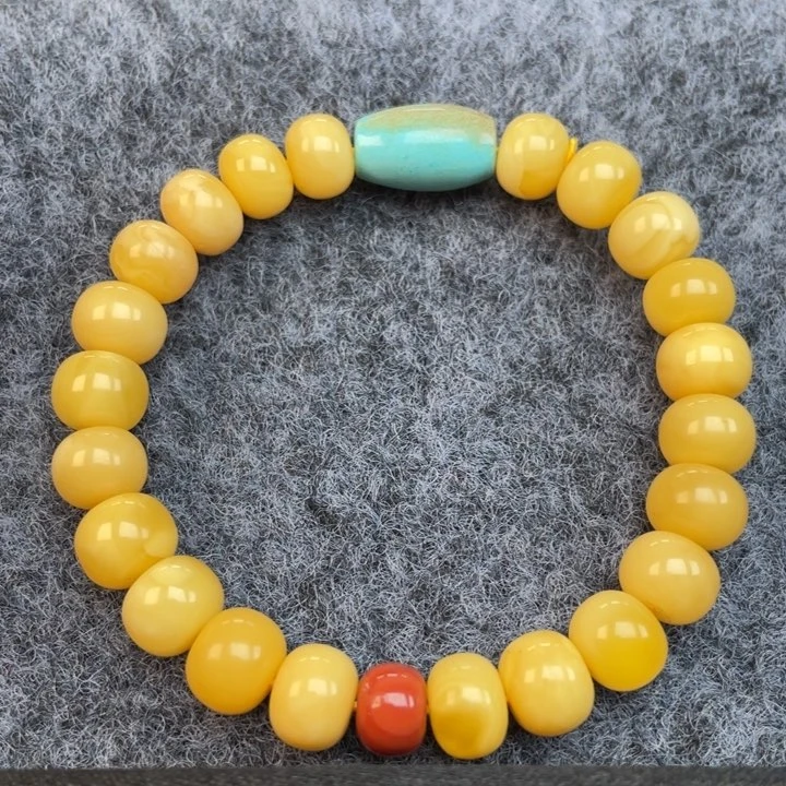 未镶嵌蜜蜡裸石蜜蜡9➕手串