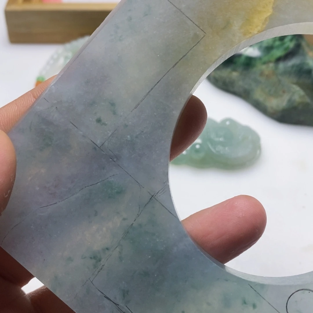 未镶嵌翡翠耳坠翡翠