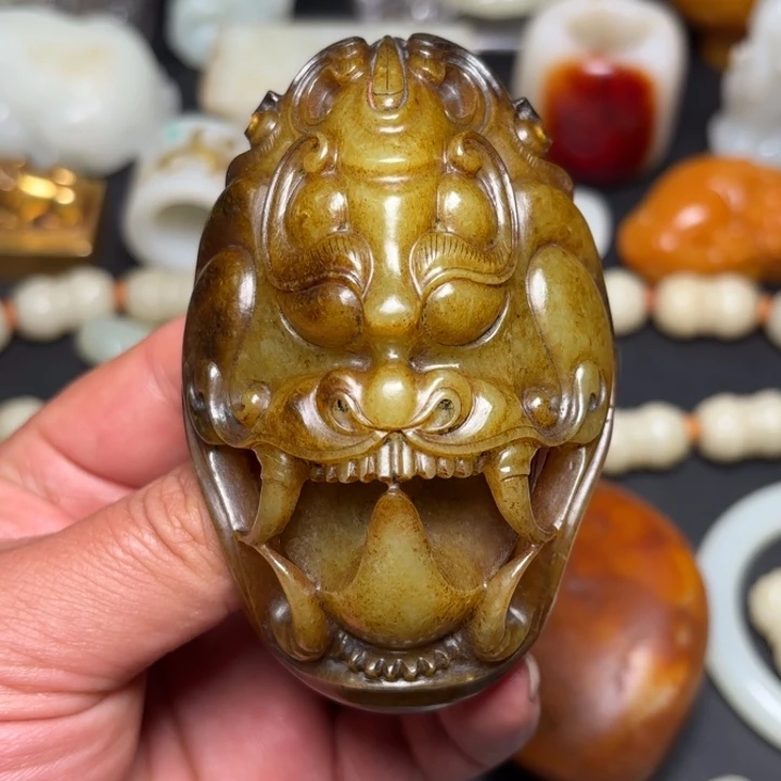 和田玉未镶嵌挂件