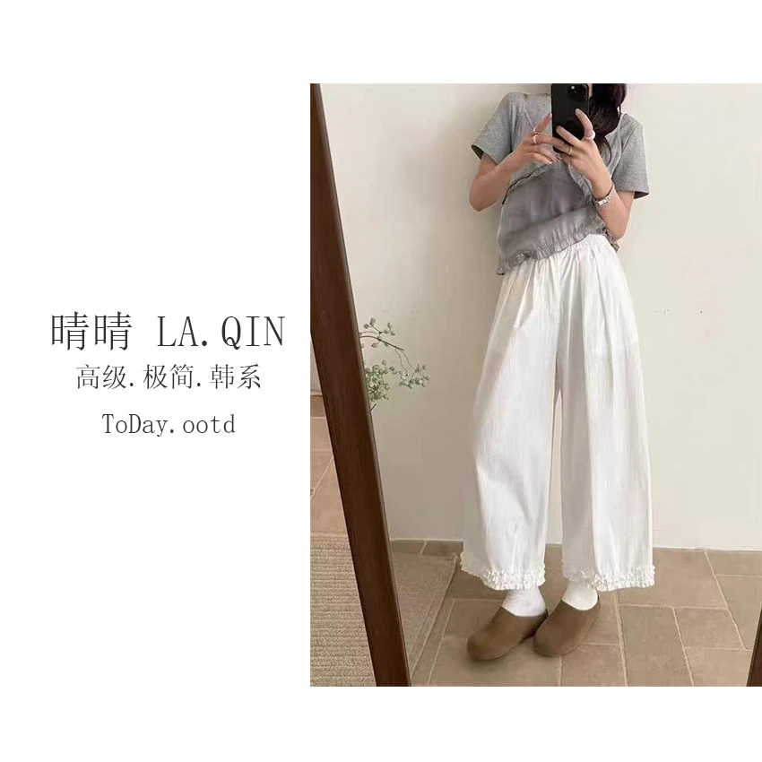 晴晴家-【气球花苞裤】韩系夏季时尚休闲百搭宽松显瘦宽松5187