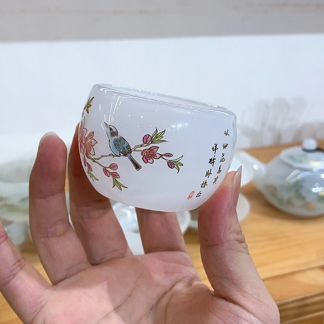 手工艺品琉璃喜上眉梢客杯