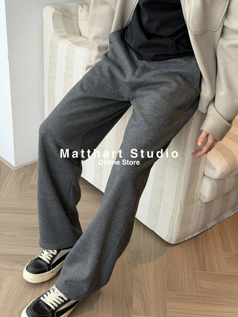 Matthart 秋冬羊绒醋酸450g厚款长裤