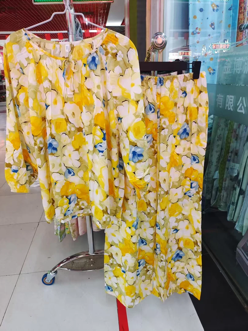（岁月妈妈专属）绵绸韩香绸套装家居服舒适