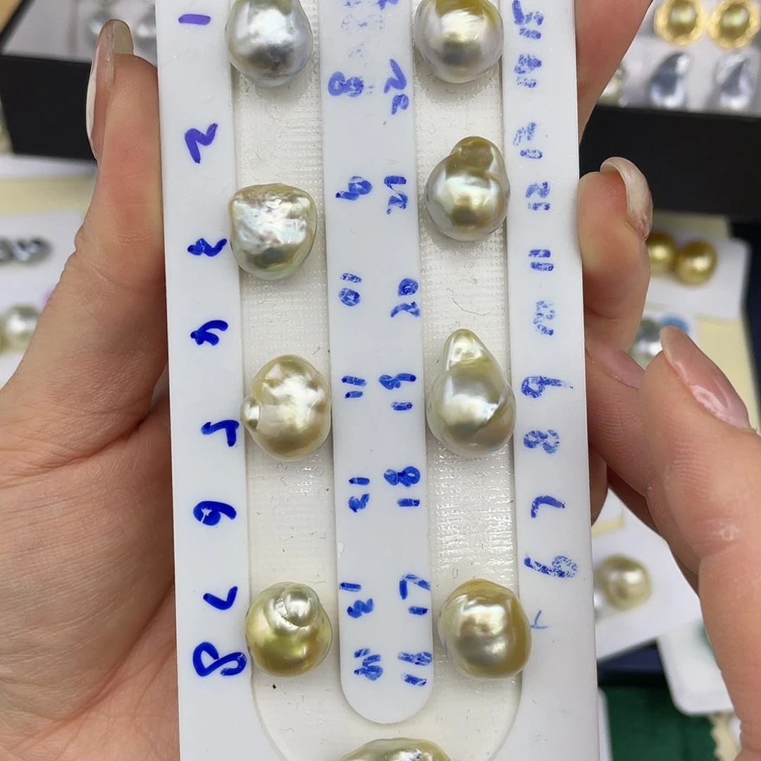 海水珍珠裸珠打孔未镶嵌