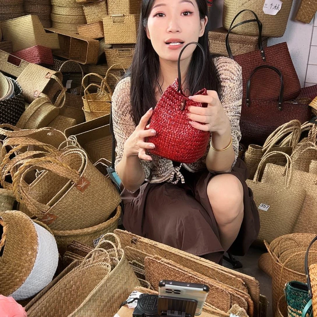 编织带草编包/草编收纳盒微瑕疵