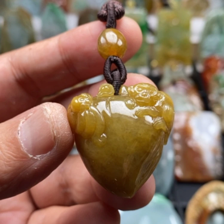 【闪购商品】翡翠颈饰未镶嵌昌*缅甸翡翠A货吊坠