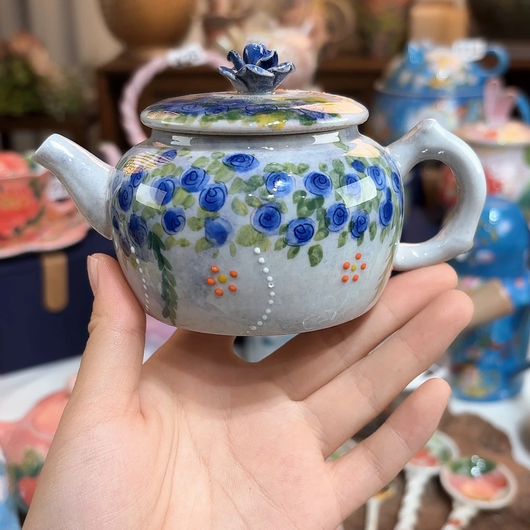 景德镇手绘高温釉下彩陶瓷茶具