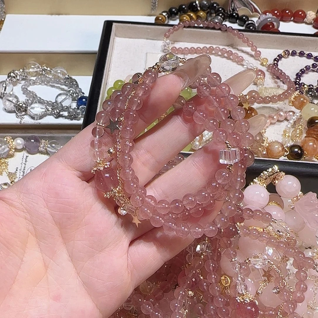 水晶手链未镶嵌吧