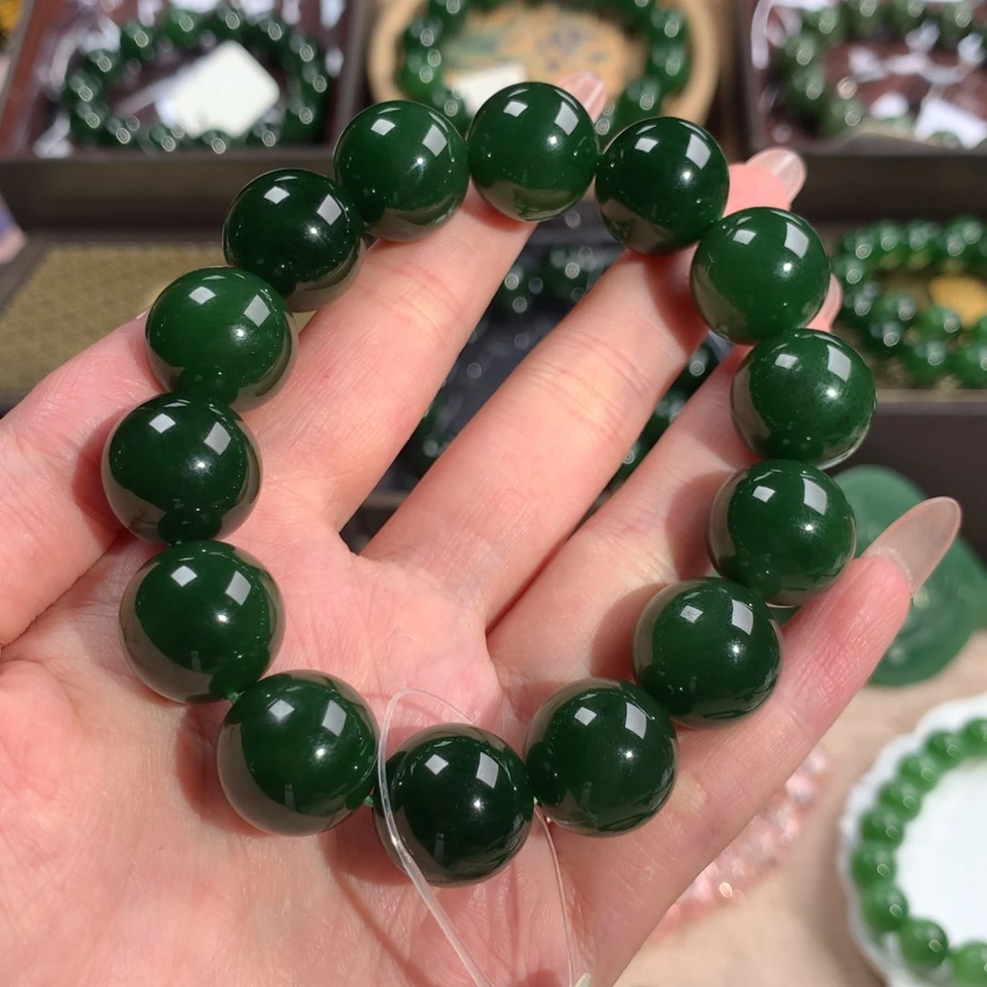 手串未镶嵌和田玉（碧玉）