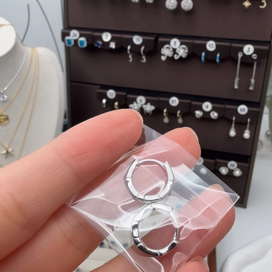 羽毛925银925通体纯银耳饰