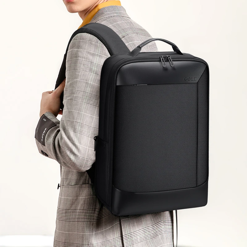 GOLF/高尔夫男款双肩包高能感商务通勤旅行出差公文包电脑笔记本