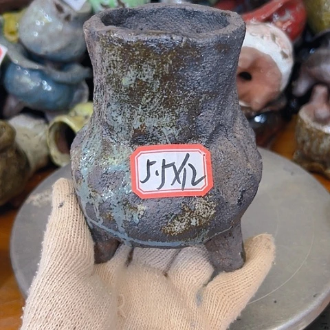 粗陶花盆手工花盆制作