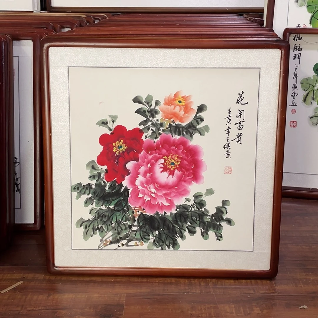 国画带框尺寸63*63厘米