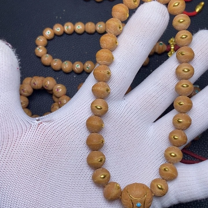 凤眼菩提手串凤眼菩提实心籽金眼手持