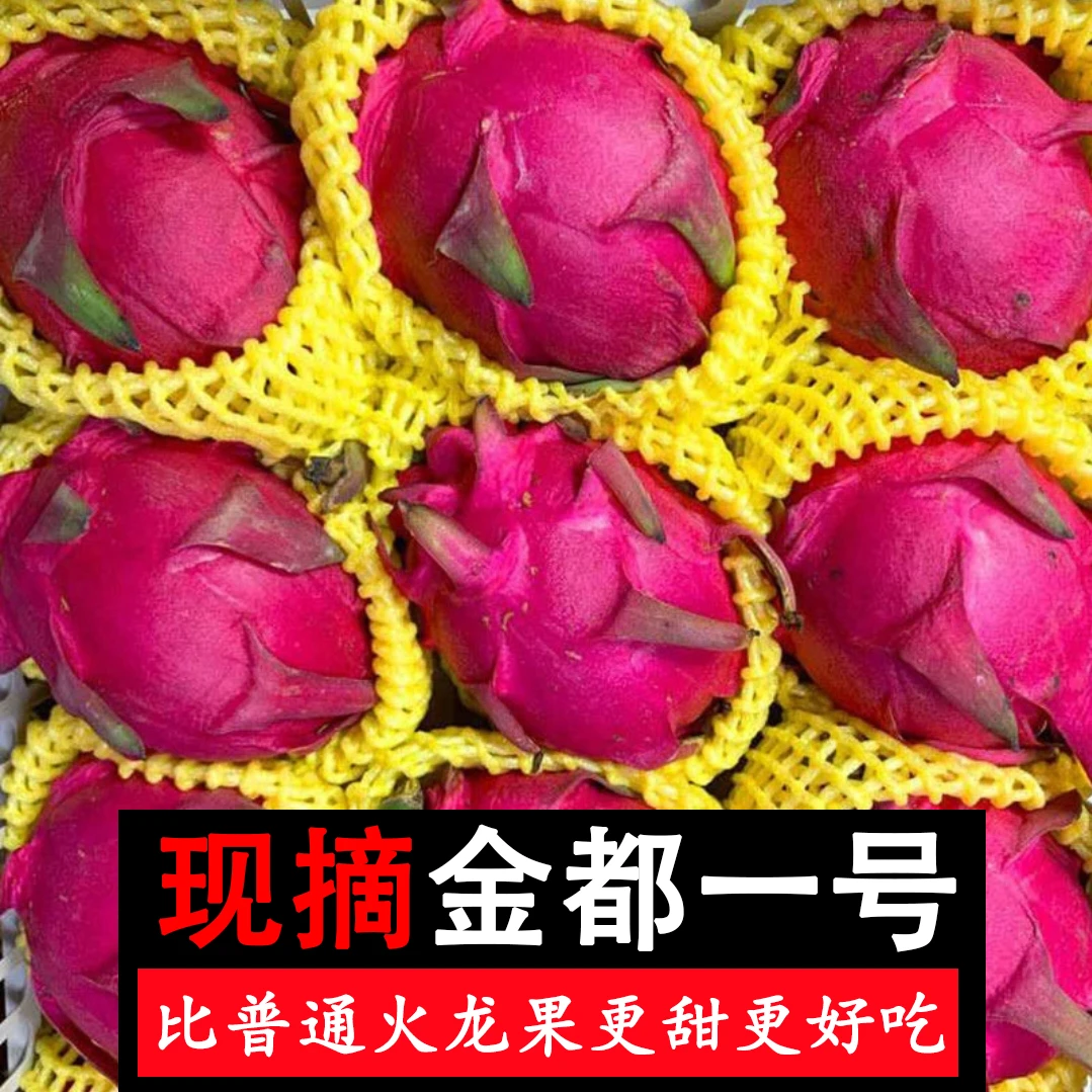 广西红心火龙果金都一号新鲜当季热带水果现摘现发