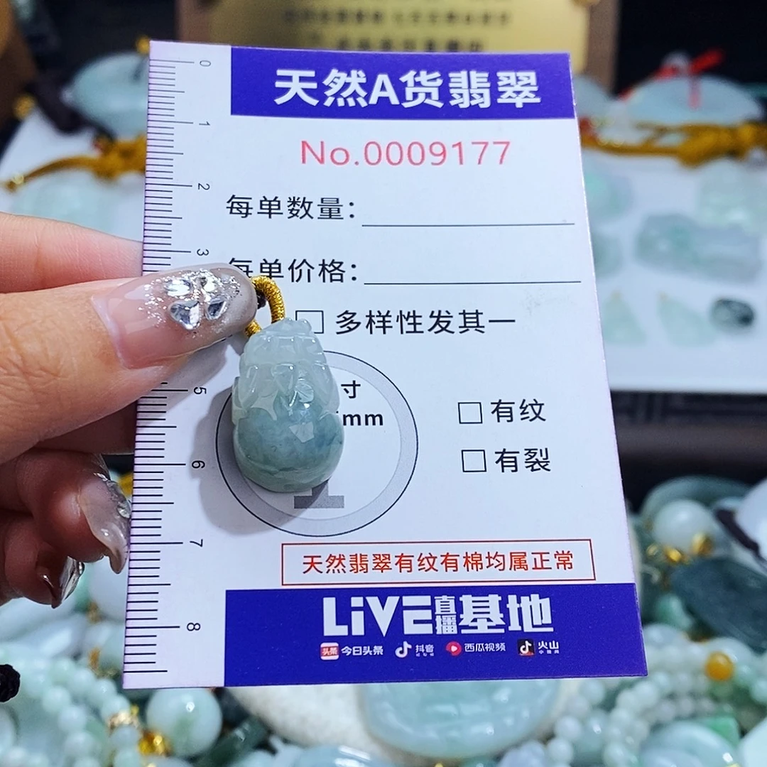 翡翠未镶嵌毛衣链9177