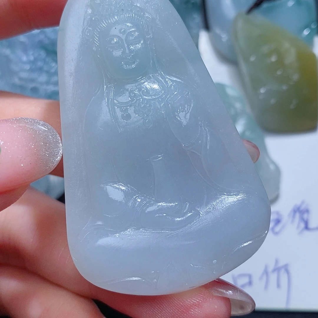 定制翡翠未镶嵌毛货付款后联系客服确认抛光