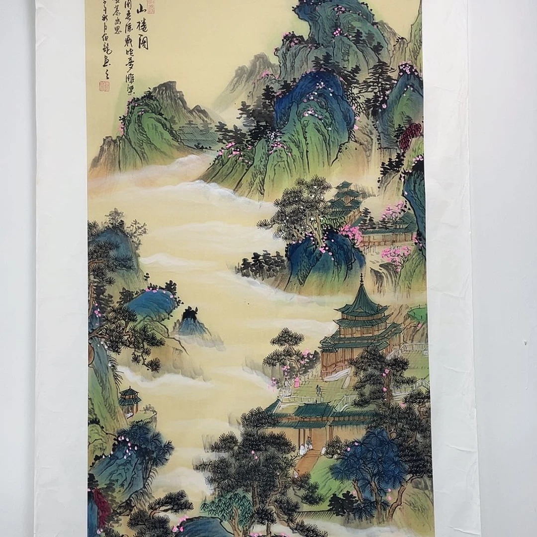 国画国画作品小姐姐放漏…