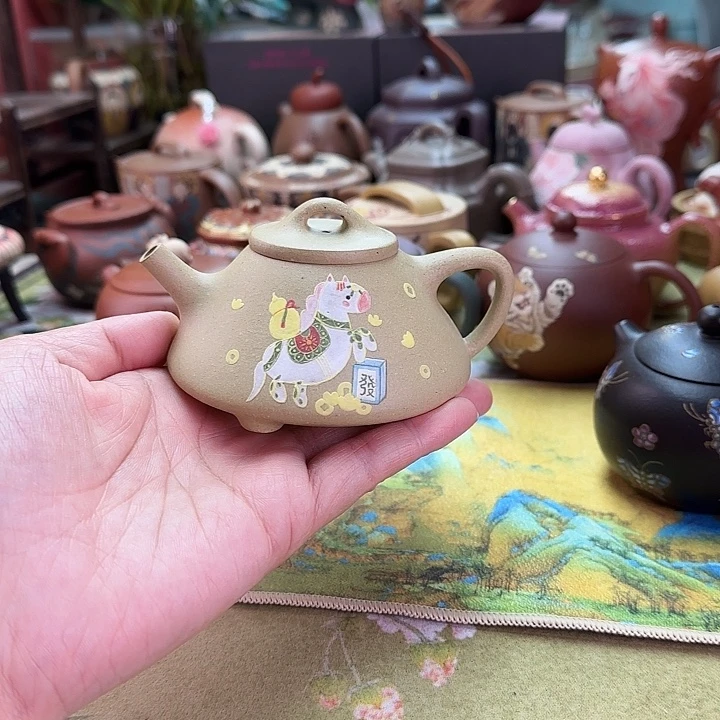 紫砂茶壶马上有钱