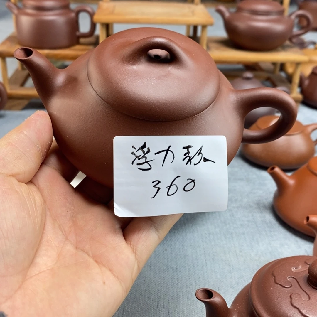 紫砂茶壶红皮龙汉棠