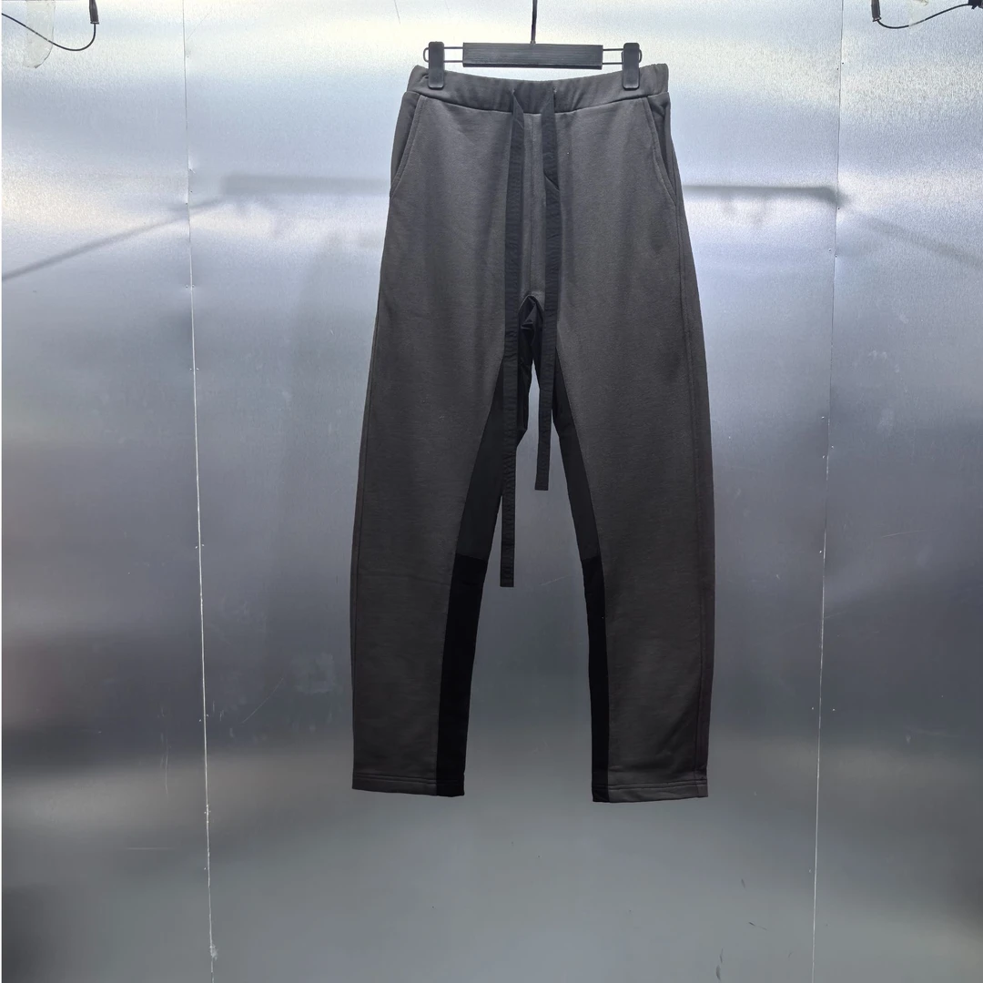 P01(ST)-52101-BON基础拼色飘带设计休闲裤