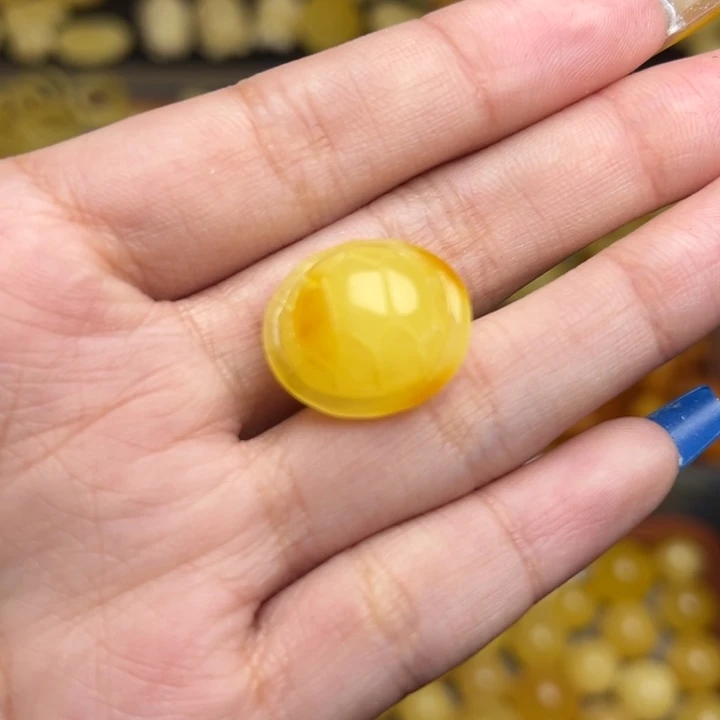 蜜蜡未镶嵌珠宝奇石173-天然蜜蜡满蜡俏色富甲一方