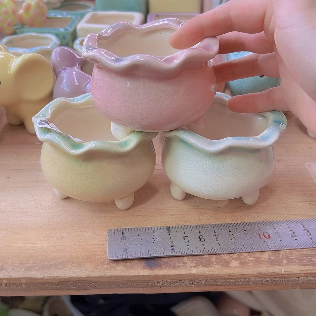 陶瓷花盆当场满12包邮