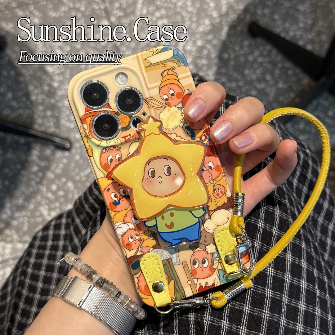 拼贴星星人软壳适用苹果oppo华为vivo小米手机壳防摔全包ins