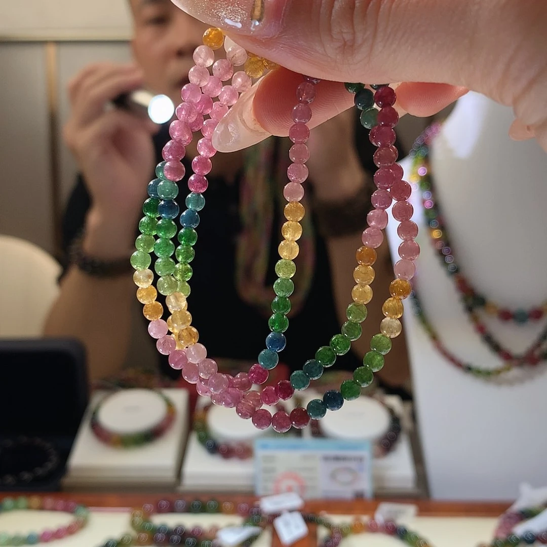 碧玺手串未镶嵌碧玺